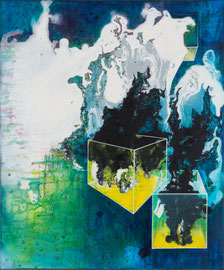 Tanja Hehmann  Eskapade  2014 Acryl und Öl auf Leinwand 60 x 50  cm