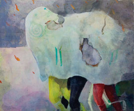  YOOJIN CHANG    THE ESCAPE  2014    ÖL AUF CANVAS   40 x 60 CM