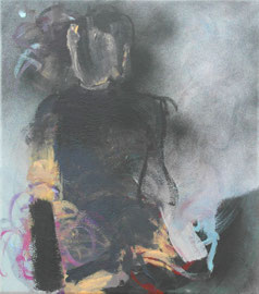 SIMONE KILL "SILKE III" 2016 ACRYL AUF LEINWAND 40 X 35 CM