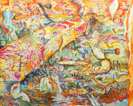 LUKAS BLEUEL   O.T.    2016    AQUARELL AUF PAPIER   150 x 200 CM