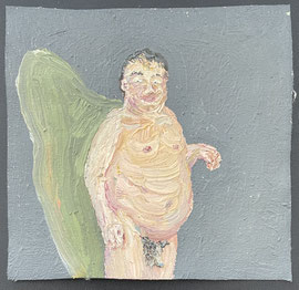 Nicolas Lillo    "Viejo"    11 x 12 cm  oil on canvas  2013