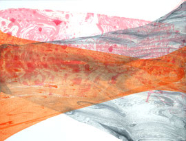   Tanja Hehmann  "OMGX02"   30 x 40 cm   Oil on mould made watercolor paper   2016