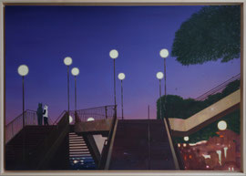 TING ZHANG   MAI ROMANTIK 4   ÖL AUF LEINWAND   2022    70 X 100 CM
