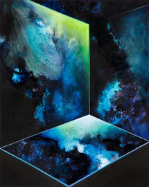 Tanja Hehmann  Tensorisme 2016 Acryl und Öl auf Leinwand 100 x 80 cm