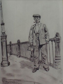 PROMENADE AU CANAL - 21 X 30 - 1997