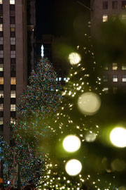 New York - Weihnachtsbaum am Rockefeller Center