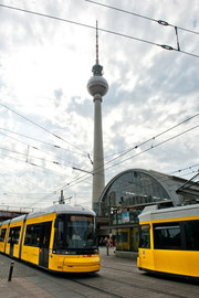 Berlin - Alexanderplatz und Fernsehturm