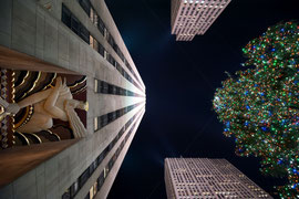 New York - Weihnachtsbaum am Rockefeller Center