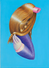 Piggy Stardust, 2024 / Öl auf Leinwand / 55x40 cm