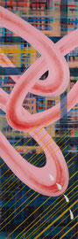 Trotz Mantel, 2021 / Öl auf Leinwand / 120x40 cm 
