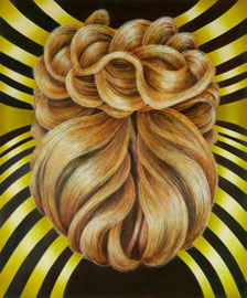 Jeanne, 2025 / Öl und Eitempera auf MDF / 120x100x2,5 cm