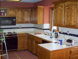Another Kitchen, Similar Golden Oak to Provincial toned Re Staining