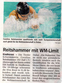 26. Nov. 2010: Tiroler Tagesblatt