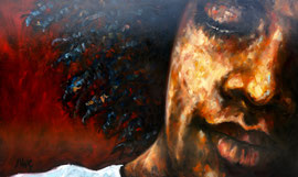 "We have a dream", Öl auf Leinwand, 152 x 92 cm
