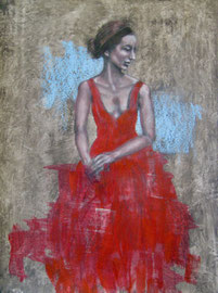 "Pause", Mixed Media, 41 x 53 cm, 225 Euro