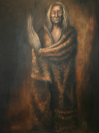 "Black Eagle", Öl auf Leinwand, 81 x 108 cm