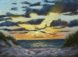 "Lichtstrahlen", Pastell, 30 x 40 cm, 260 Euro