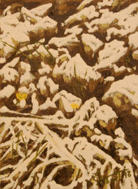 Primavera nevada - Oli sobre llenç - 24 x 33 cm 
