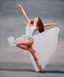Ballarina - Oli sobre llenç - 60 x 73 cm