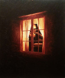La llum de la finestra - Oli sobre llenç amb pincell i espàtula - 54 x 65 cm - NO DISPONIBLE
