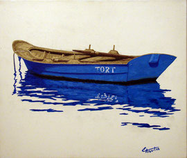 Barca blava - Acrílic sobre llenç - 55 x 46 cm - NO DISPONIBLE