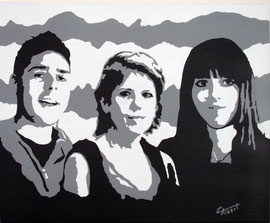 Dani, Rosamari y Janine - Acrílic sobre llenç - 61 x 50 cm -  NO DISPONIBLE
