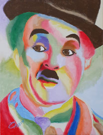 Chaplin - Acrílic sobre llenç - 50 x 65 cm