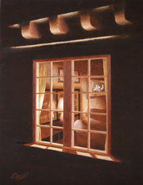 La claror de la finestra - Oli sobre llenç - 50 x 65 cm - NO DISPONIBLE