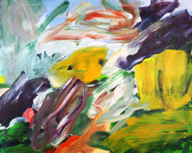 Abstrakt (2014). Acryl auf Leinwand 80x100cm