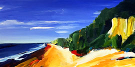 Ostsee 2 (2026). Acryl auf Leinwand 120x60 cm 
