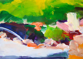 Garten (2005). Acryl auf festem Papier 40x60 cm