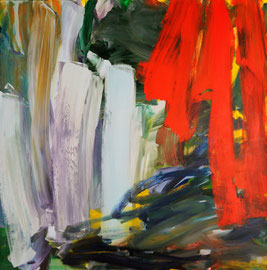 Abstrakt (2014). Acryl auf Leinwand 100x100 cm
