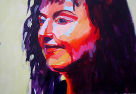 Portrait (2009). Acryl auf festem Papier 60x80cm