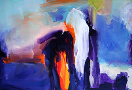 Silvester (2006). Acryl auf festem Papier 40x60cm