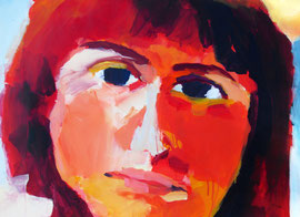 Portrait (2003). Acryl auf festem Papier 60x80cm