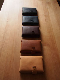 京都のバッグメーカー　革や帆布製のかばん・小物　ほぼ日手帳カバー（ナチュラル　ブランデー　カカオ　ネイビー　ネロ）