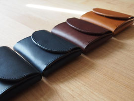 京都のバッグメーカー　革や帆布製のかばん・小物　コンパクトウォレット（ネロ　ネイビー　カカオ　ブランデー）