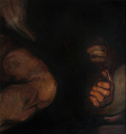 Senza titolo, olio su tavola, 47x50