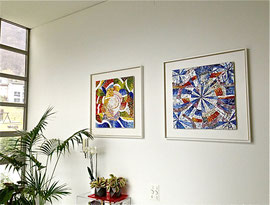 Le quattro stagioni, 2016, mosaico in vetro e pietre naturali. Casa privata, Lumino - CH