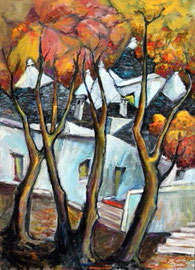 Autunno in Valle d'Itria, 2011.  Olio su tela,  cm.  50 x 70.