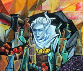 La furia  e  natura morta, 2010.  Olio su tela,  cm. 70 x 80..JPG