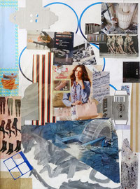 Pink, collage, 2025