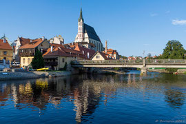 Blick über die Moldau zur 'Most Dr. E. Beneše' (Dr. E. Beneš Brücke) 