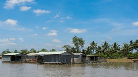 Arbeiten, wohnen und leben im Mekong-Delta.