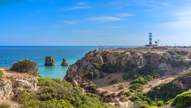 Die Ponta da Piedade, eine Landzunge südlich von Lagos. 
