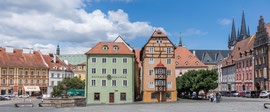 auf dem Marktplatz in Cheb/Eger