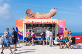 Letzte Bratwurst vor Amerika