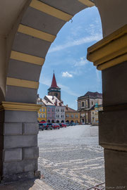 Valdštejnovo náměstí - Hauptplatz der Ortschaft Jičín  