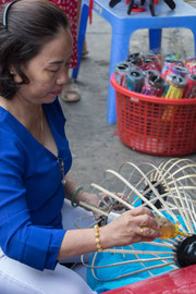 Lampionherstellung in Hội An - Hội An wird auch als 'Lampionstadt' bezeichnet, hier wird die Tradition der Lampionherstellung stark gepflegt.