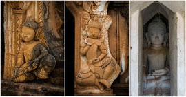 Die Shwe Inn Thein Pagoden sind eine buddhistische Friedhofs- und Gedenkanlage